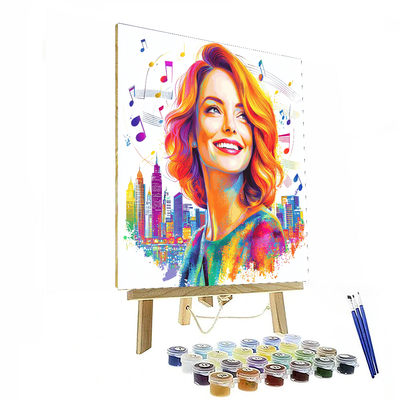 Emma Stone: The Sparkling Star Of La La Land Paint By Numbers Kits