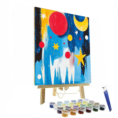 Joan Miró Inspired Mystic Space Odyssey  DIY Paint By Numbers