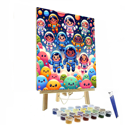 Space Exploration Excitement Painting By Numbers Kit