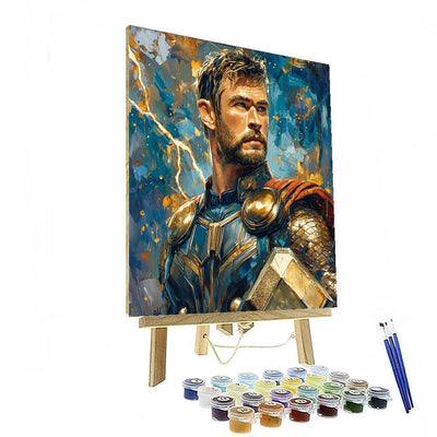 Chris Hemsworth: The Thunderous Heart Of The Avengers Numbered Painting Kits