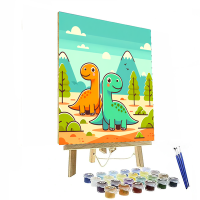 Dinosaur Exploration Safari Paint By Number