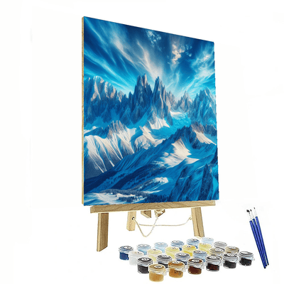 Majestic Alpine Panorama Painting By Numbers Kit