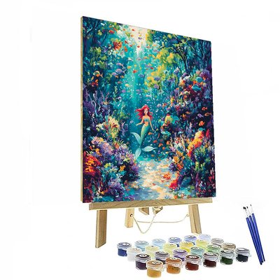 Princess Ariel's Undersea Dream - Disney Inspired Numbered Painting Kits