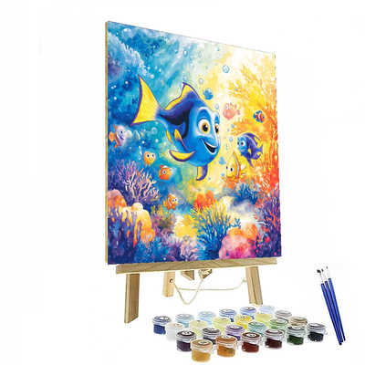 Dory's Finding Friends - Disney Inspired Painting Number Kit