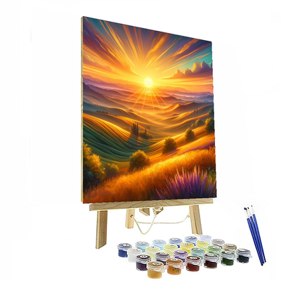 Golden Hour Landscapes Numbered Painting Kits