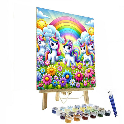 Adventure With Magical Unicorns Paint By Number