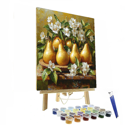 Paul Cézanne Inspired Still Life With Pears  Paint By Numbers