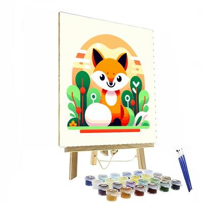 Mischievous Fox Painting Number Kit