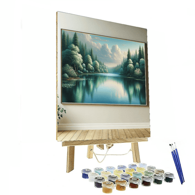 Tranquil Water Reflections Painting By Numbers Kit