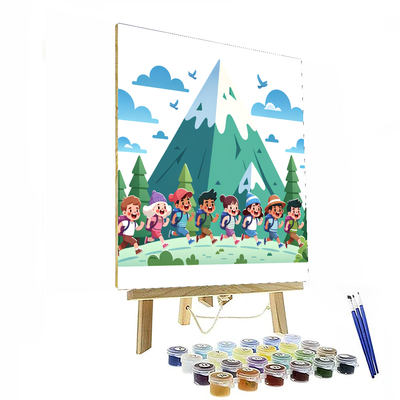 Mountain Adventure Hikers Paint By Numbers