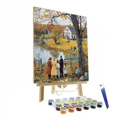 Rockwell Inspired Historical Narratives  Numbered Painting Kits