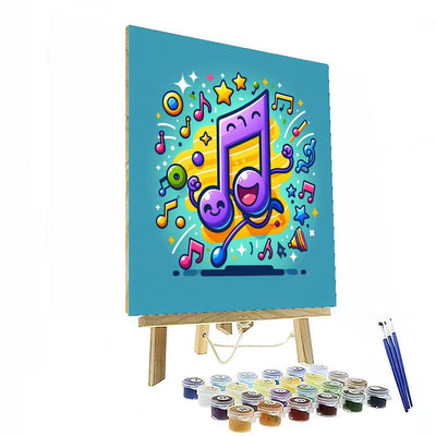 Joyful Music Note Number Painting