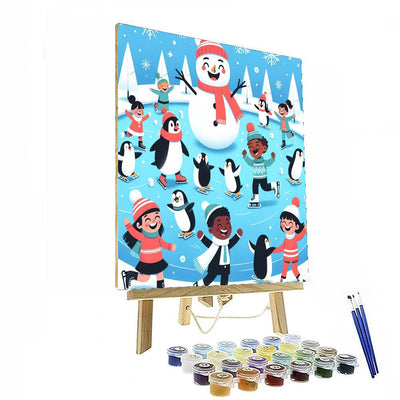 Winter Fun And Play Painting Number Kit