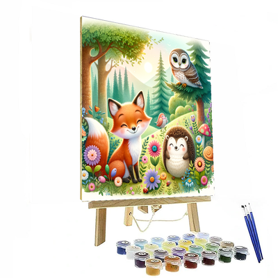 Charming Woodland Tales Painting Number Kit