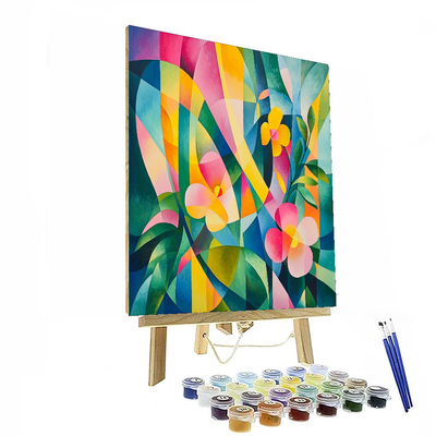 Kandinsky Inspired Geometric Floral Fantasy Paint By Numbers Kits