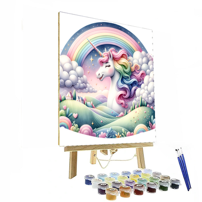 Happy Unicorn Paint By Color