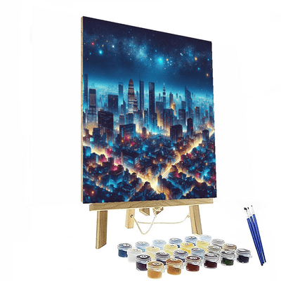 Sparkling City Nights Paint By Color