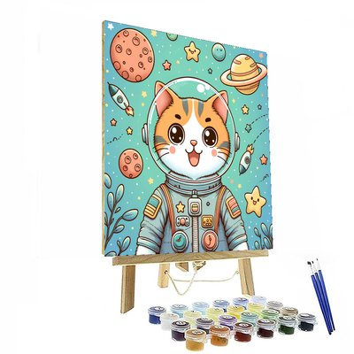 Astro Cat Galaxy Numbered Painting Kits