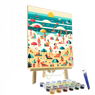 Holiday At The Seaside Painting By Numbers Kit