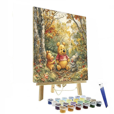 Winnie The Pooh And Friends In The Hundred Acre Wood - Disney Inspired DIY Paint By Numbers