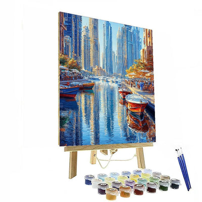 Dubai Marina - Uae Numbered Painting Kits