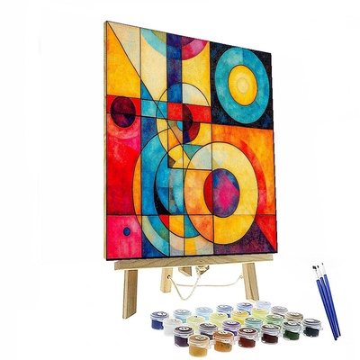 Kandinsky Inspired Dynamic Patterns  Numbered Painting Kits