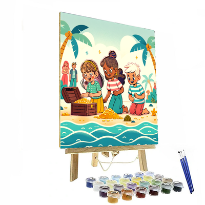 Beach Treasure Adventure Numbered Painting Kits