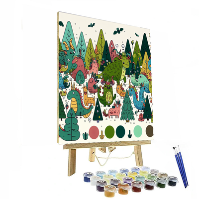 Mythical Creatures Forest Paint By Numbers Kits