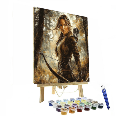 Jennifer Lawrence: The Fearless Spirit Of Katniss Everdeen Painting Number Kit