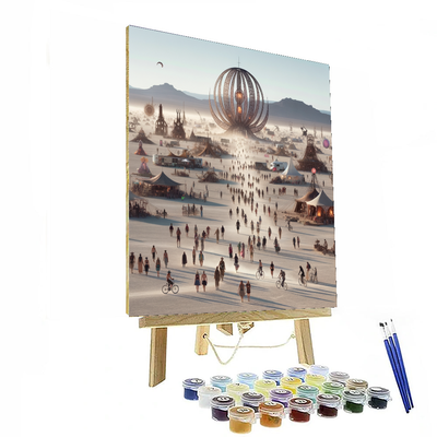 Burning Man - Black Rock City Numbered Painting Kits