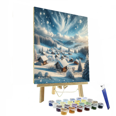 Winter Wonderland Landscape Paint By Numbers