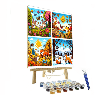 Charming Seasons Change Painting By Numbers Kit