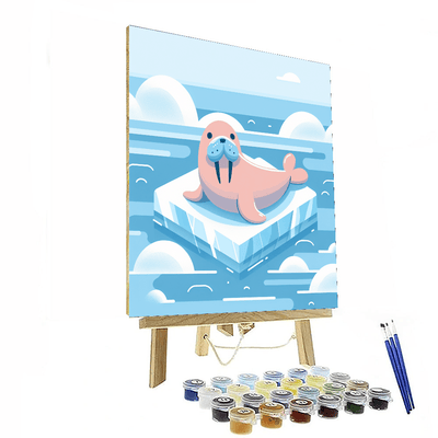 Wise Walrus Number Painting