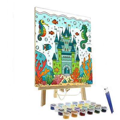 Underwater Castles DIY Paint By Numbers