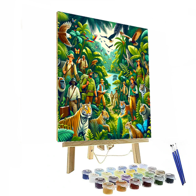 Adventure Awaits Jungle Numbered Painting Kits