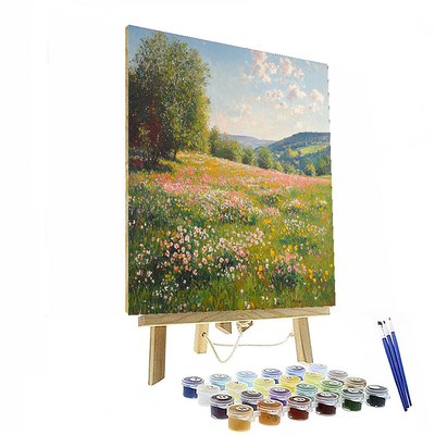 Claude Monet Inspired Monet's Spring Meadow  Paint By Numbers Kits