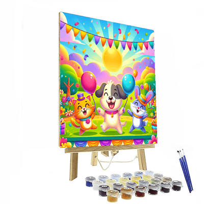 Animal Friendship Festival Painting By Numbers Kit