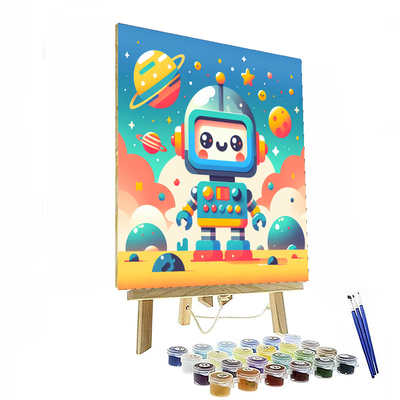 Adventurous Robot Painting Number Kit