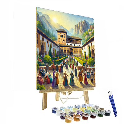 Alhambra Day - Granada Painting By Numbers Kit