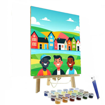 Vibrant Village Vibes Paint By Color