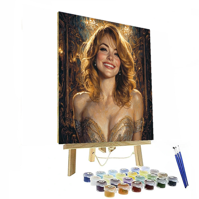 Emma Stone: The Radiant Muse Of Hollywood Painting By Numbers Kit