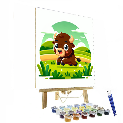 Bouncing Bison Painting By Numbers Kit