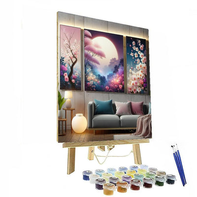 Twilight Blossom Wall Art Paint By Number