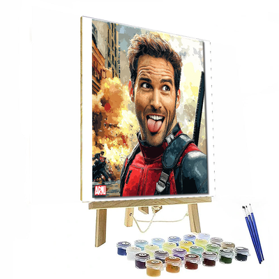 Ryan Reynolds: The Charming Antics Of Deadpool Paint By Number