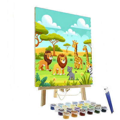 Wild Safari Quest Painting By Numbers Kit