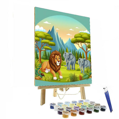 Royal Animal Kingdom Painting Number Kit