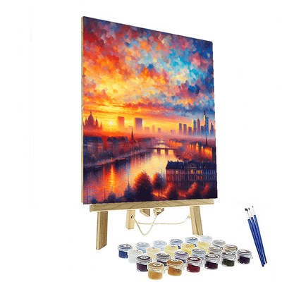 Urban Sunset Paint By Numbers Art