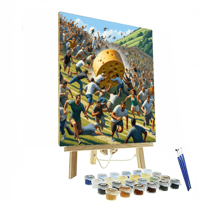 Cooper's Hill Cheese-rolling - Gloucestershire, England Paint By Color