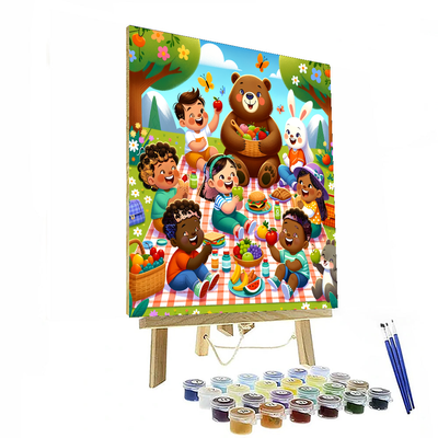 Playful Picnic Day Painting By Numbers Kit