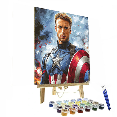 Chris Evans: The Noble Captain America Unveiled Numbered Painting Kits